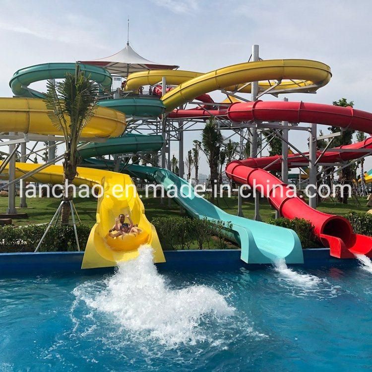 Skin Raft Spiral Water Slide Tubes for Theme Park
