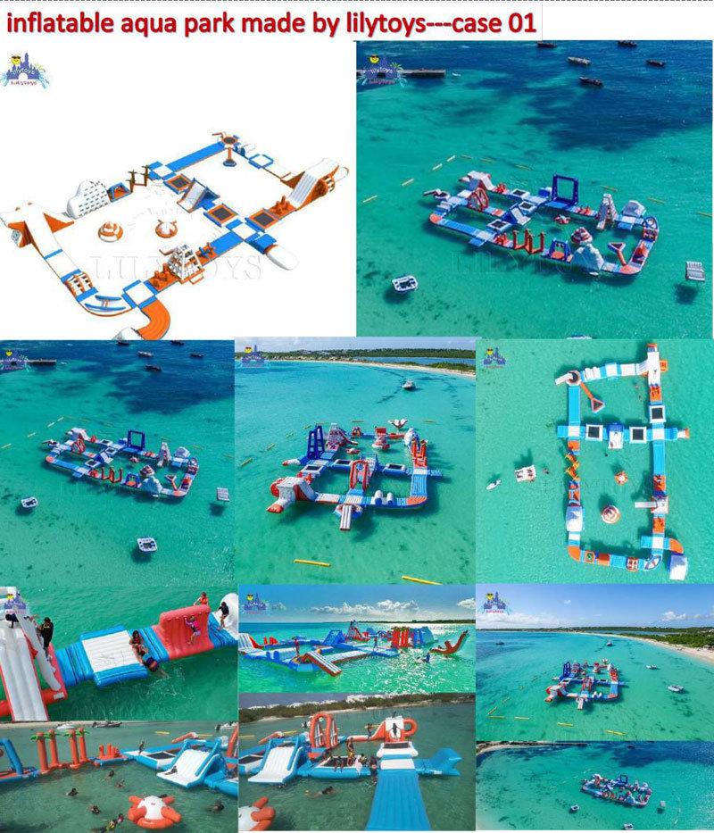 Inflatable Aqua Park Water Playground Water Obstacle Course for Sea or Lake