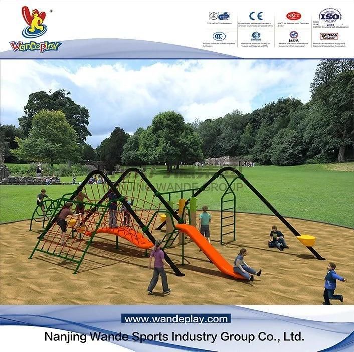 Kids Outdoor Playground for Sale Child Playhouse Outdoor Amusement Park Equipment Climbing Rope Net