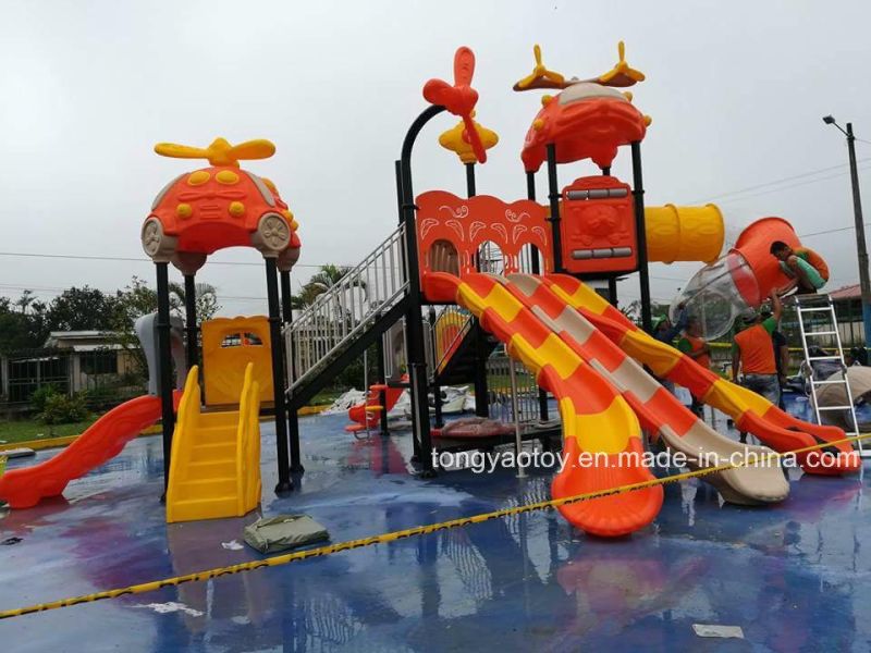 Children Amusement Park Plastic Slide Water Playground