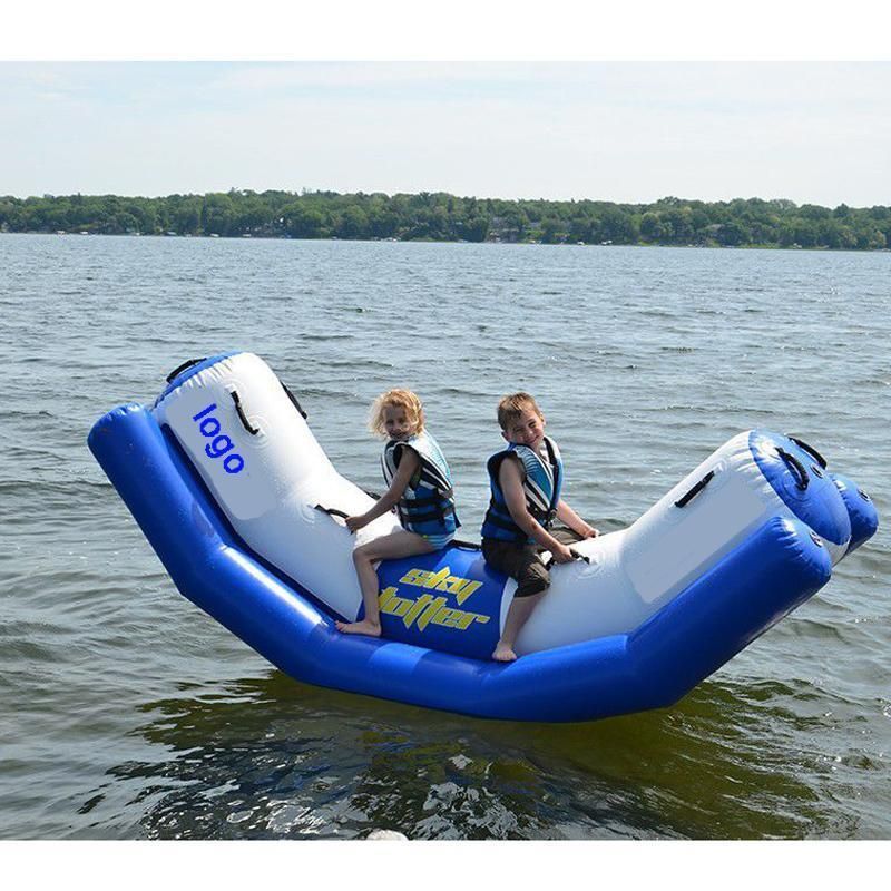 China PVC Inflatable Seesaw Banana Boat Floating Water Toys for Lake