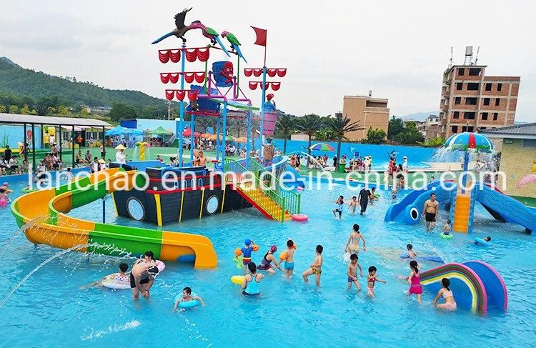 Outdoor Kids Water Park Playground Fiberglass Octopus Slide