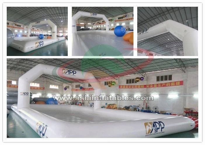 White Inflatable Swimming Pool with Archway for Outdoor Event