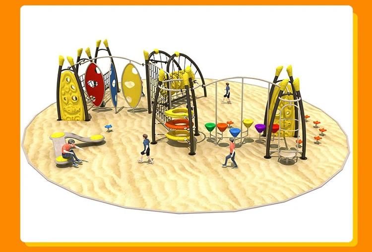 Cheap Kids Outdoor Climbing Climber with Plastic Jungle Gym Panels Fitness Equipment