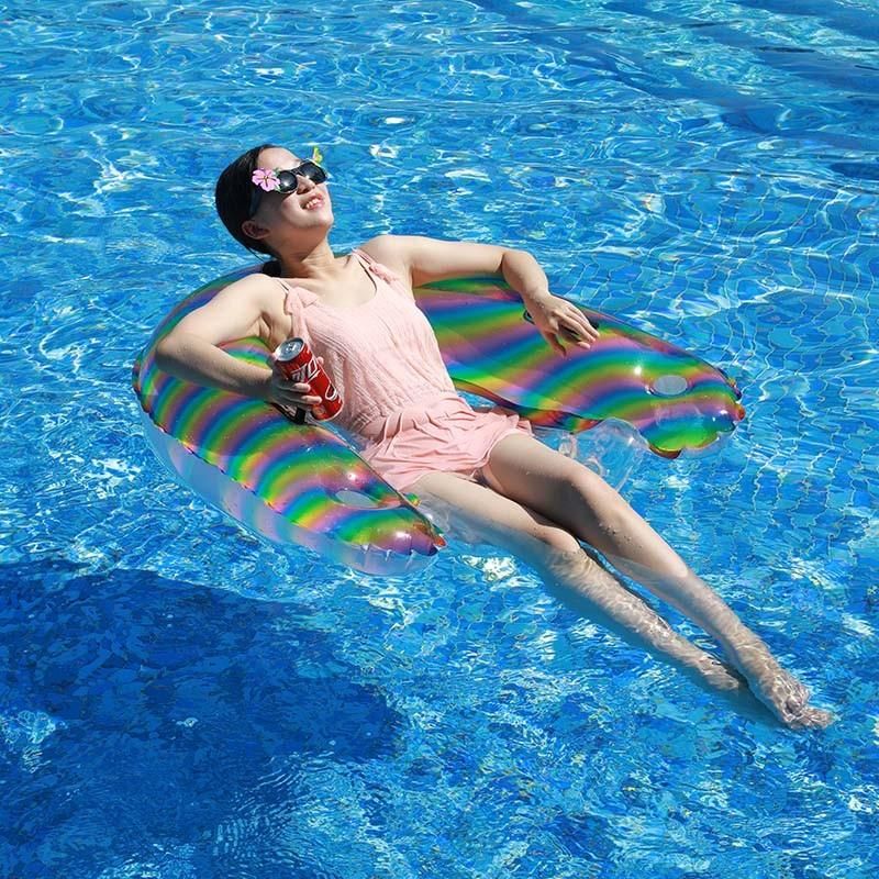 New Design Summer Water Play Toys Inflatable Colorful Water Chair Pool Float