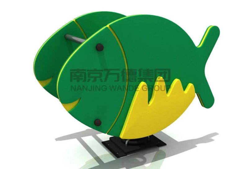 Amusement Park Outdoor Playground Equipment Rocking Toy Outdoor Rocking Fish Spring Rider