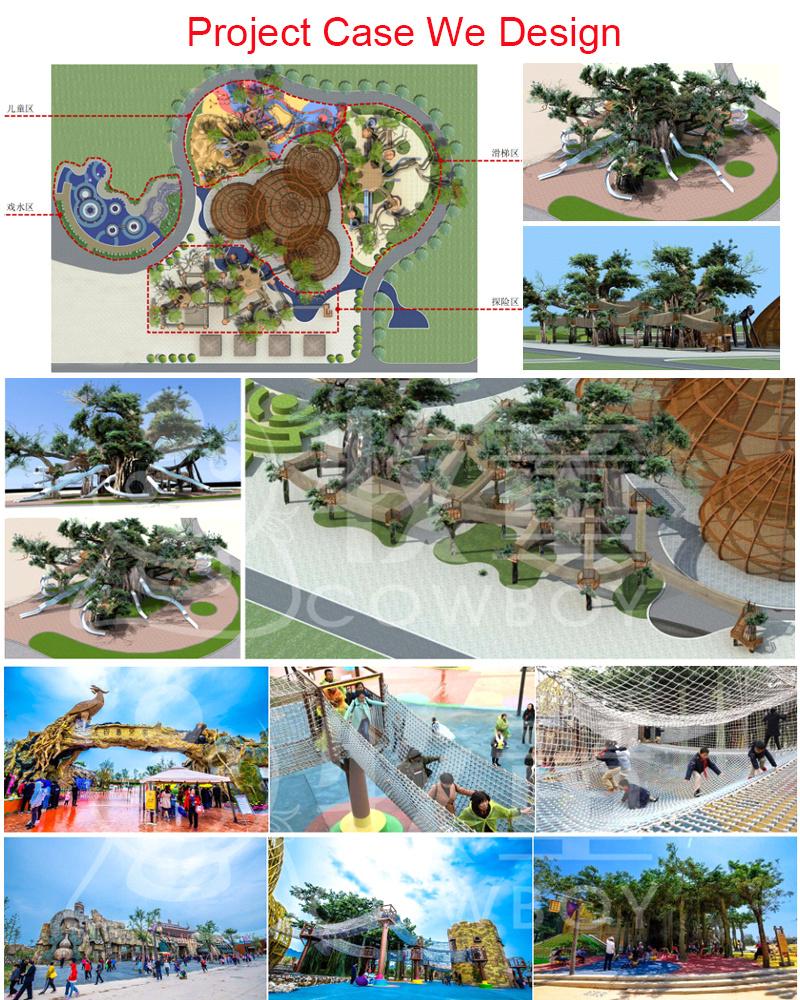 Cowboy Water Park Slide for Sale Aqua Park Water Games