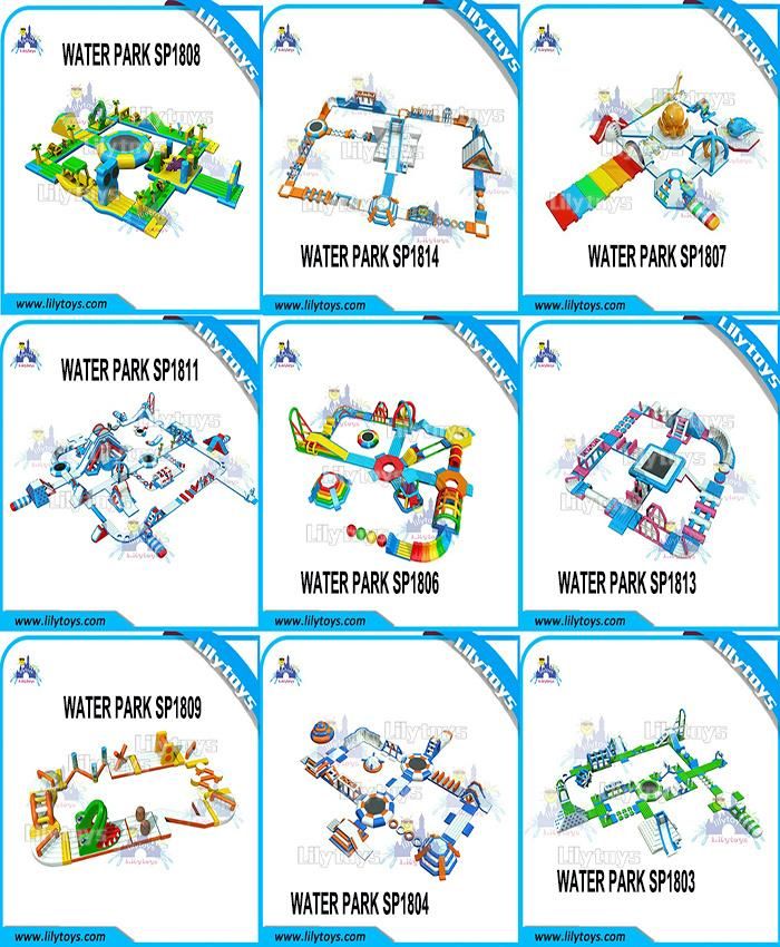 Inflatable Aqua Park Water Playground Water Obstacle Course for Sea or Lake
