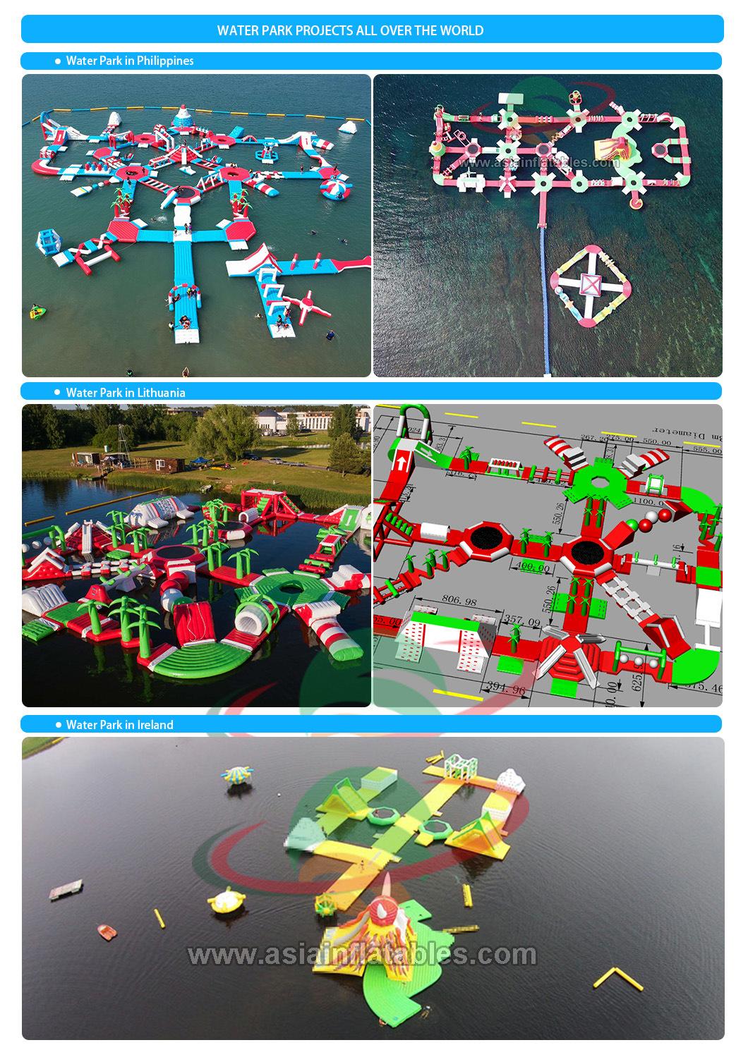 Best Supplier Inflatable Toys Bounce Water Park with Pool and Slide