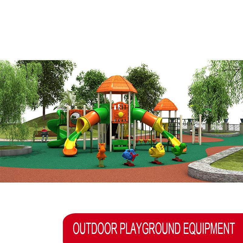 Factory Price Colorful Plastic Slide Equipment Outdoor Playground for Amusement Park