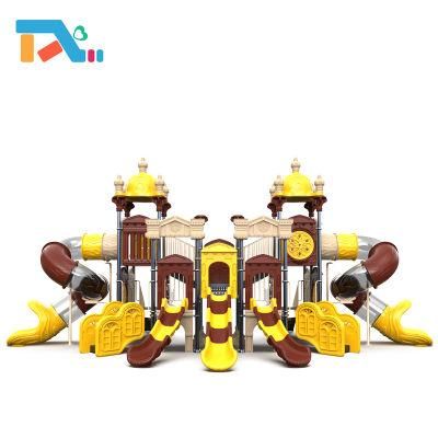 Royal Palace Theme Kids Plastic Slide Outdoor Playground Equipment