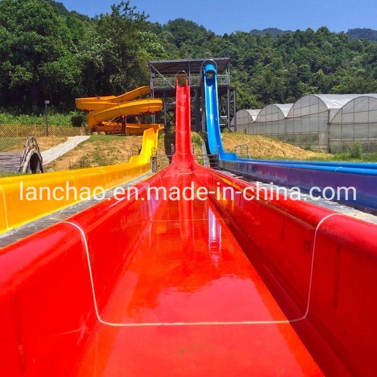 Water Theme Park Freefall Slide Fiberglass High Speed Water Slides