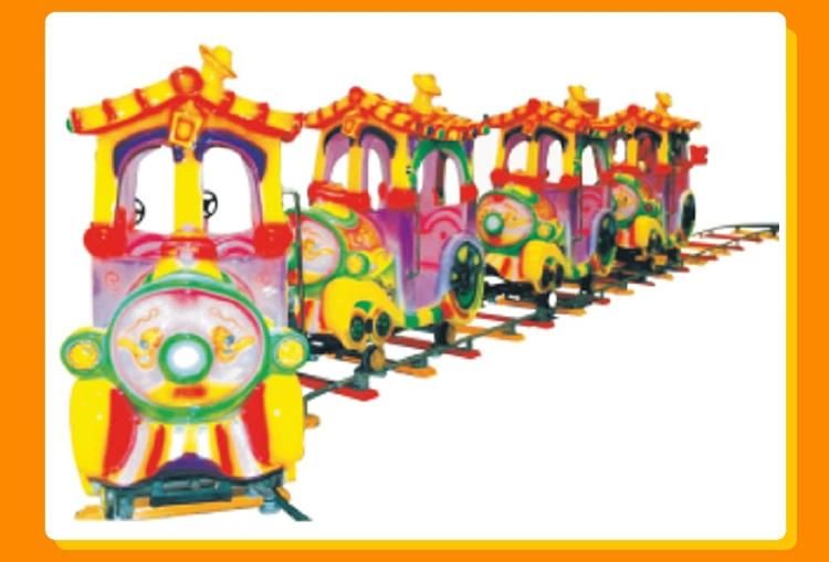 Shopping Mall Tourist Amusement Park Railwap Electric Fiberglass Rides Train (KL6048)
