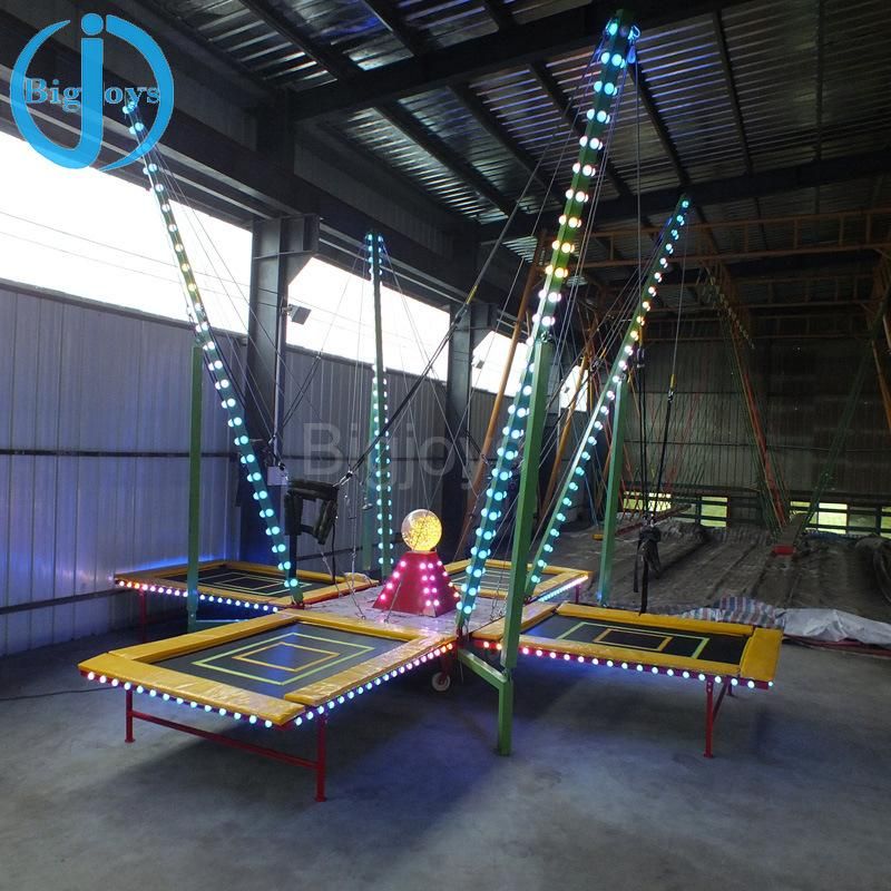 4 in 1 Shining Bungee Trampoline for Kids and Adults