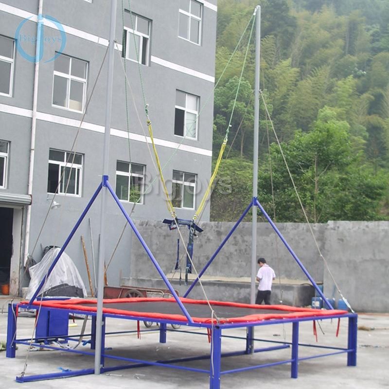 Single Bungee Jumping for Kids and Adults Bungee Trampolines Outdoor Playground, Kids Jumping Bounce