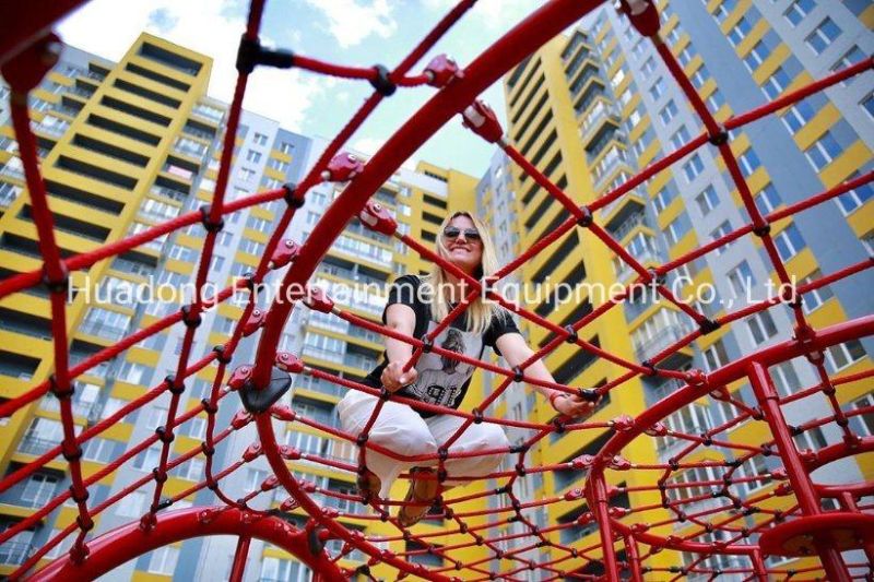 Outdoor Climbing Rope Net Playground for Children Game PP Steel Wire Compound Rope 16mm