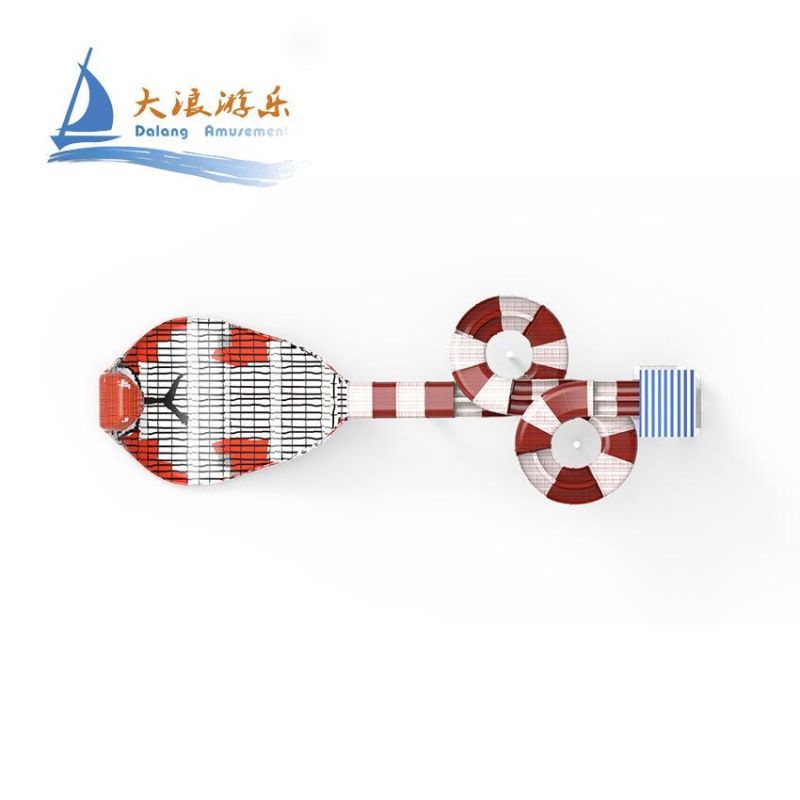 Big Water Park Slide Fiberglass Aqua Park Equipment