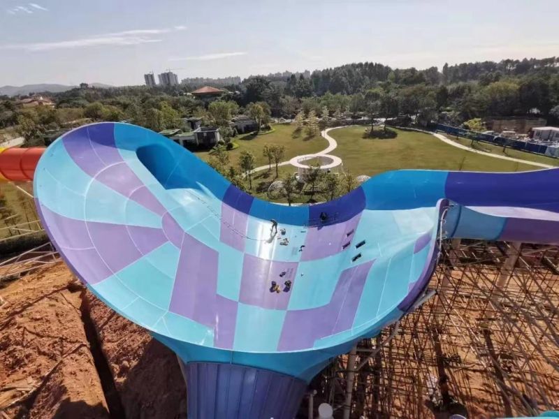Guangzhou Facture Rainbow Water Slide for Adult Play
