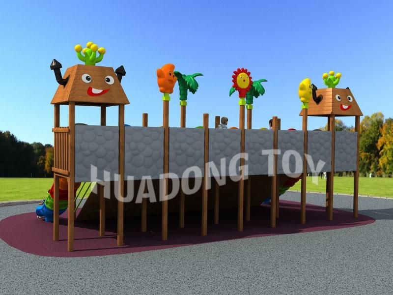 Wooden Playground Material and Outdoor Playground Type