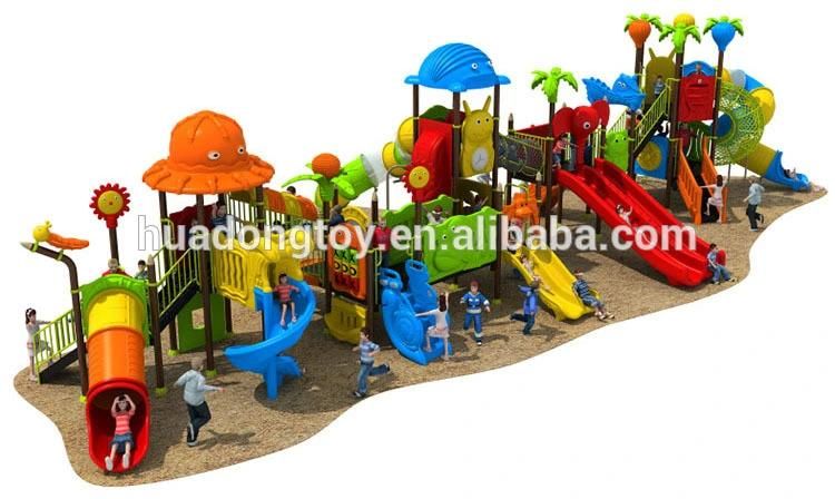 New Style Large Outdoor Playground Equipment Plastic Slide