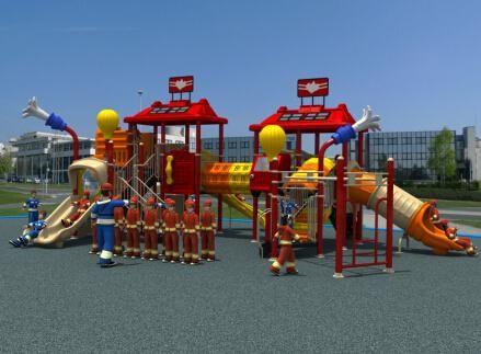 HD2013 Outdoor Fire Man Collection Kids Park Playground Slide (HD13-012A)