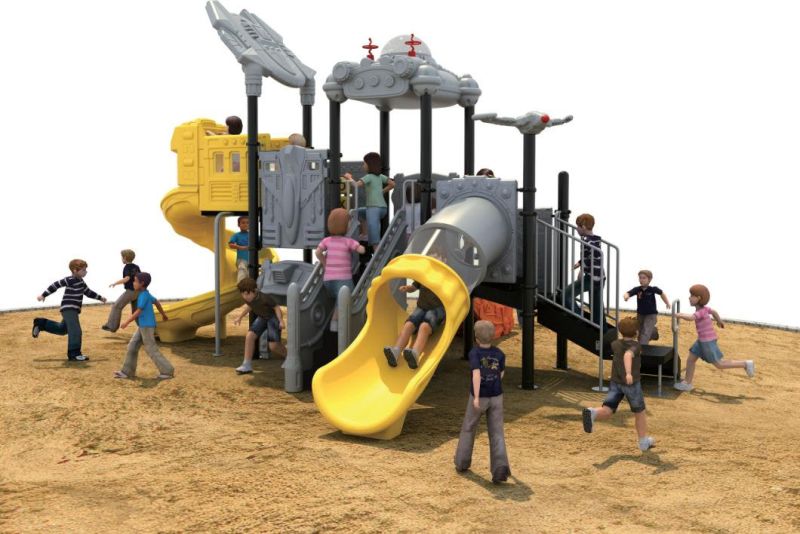 Plastic Slide Outdoor Preschool Adventure Playground Equipment for Children (TY-70593)