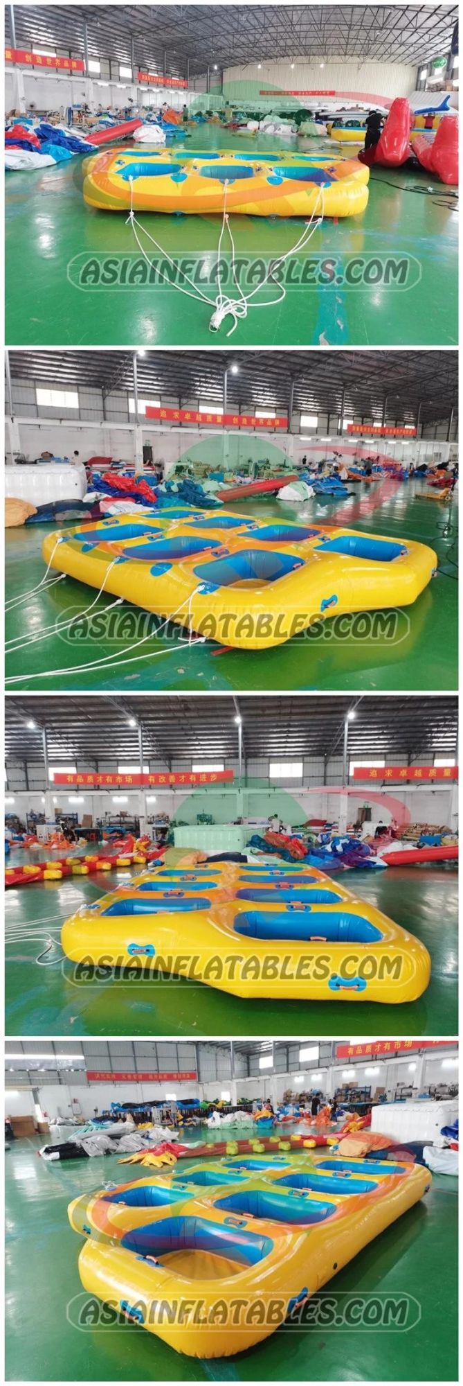 Inflatable Flying Towable Tube 6 Lounge Chair Water Ski Boat Water Sport