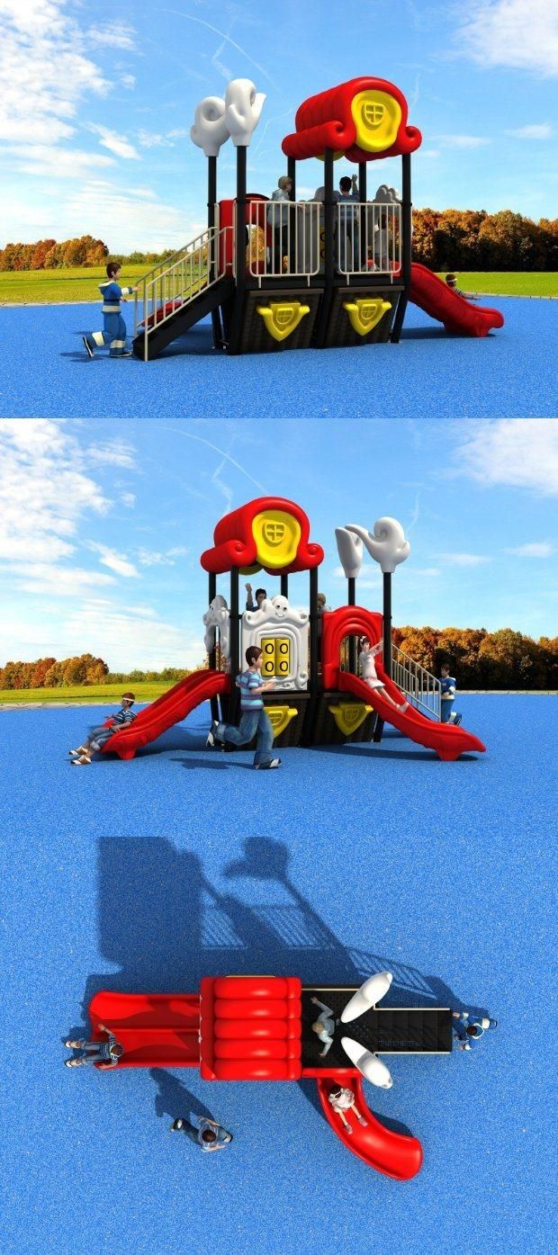 New Design Outdoor Playground Equipment Kids Slides (HD16-008C)