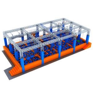 Custom Various Obstacle Funny Ninja Warrior Adventure with Foam Pit
