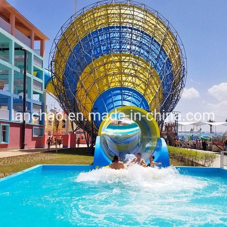 Customized Color Fiberglass Tornado Water Slide for Amusement Park