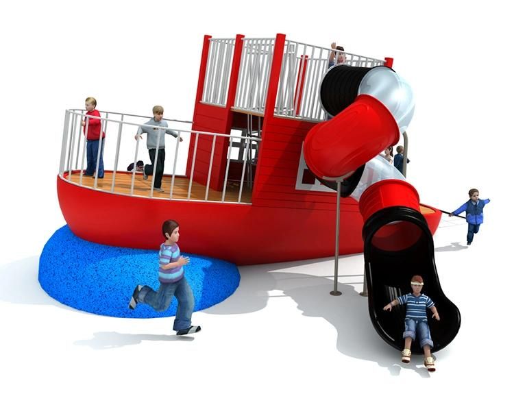Outdoor Children Amusement Park Tube Slide Equipment