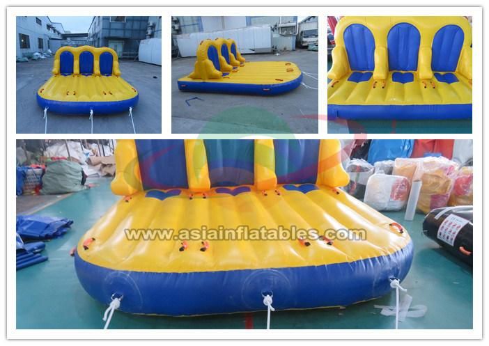 6 Riders Inflatable Towable Bandwagon Boat, Inflatable UFO Sofa