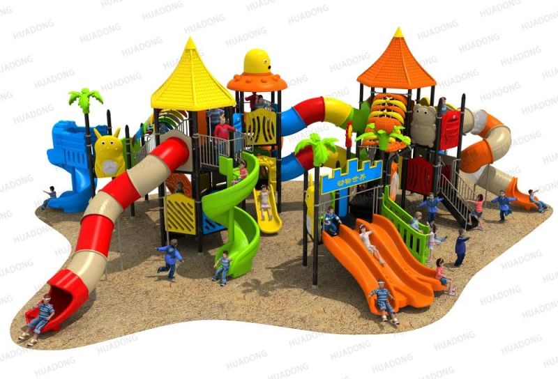 Animal Paradise Series Outdoor Slide Plastic Playground Equipment