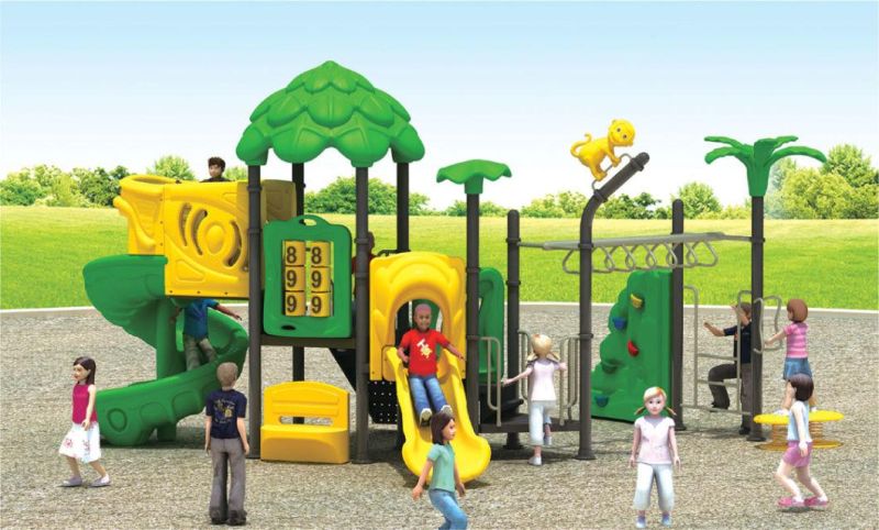 Plastic Slide Outdoor Preschool Adventure Playground Equipment for Children (TY-70593)