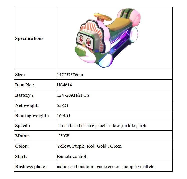 Hansel Hot Sales Amusement Mall Battery Kids Electric Commercial Motorbike Ride for Mall