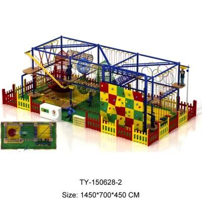 Children Ropes Courses Adventure Popular Adventure Outdoor Wooden Climbing Frame