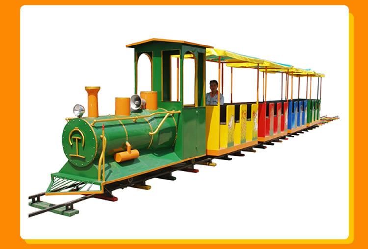 Kids Games Amusement Park Ride 12seats Chasing Train Electric Mini Train (KL6008)