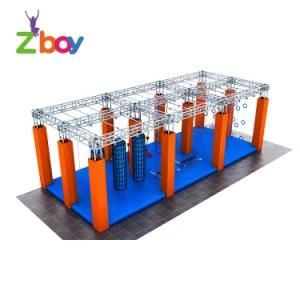 Large Commercial Indoor Equipment Playground Games Ninja Warrior Obstacle Course for Kids