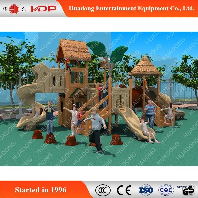 Popular Wooden Children Outdoor Play Slides (HD-MZ027)
