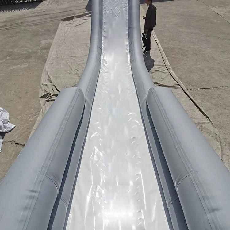 PVC Material White Color Inflatable Yacht Slide Inflatable Slide for Lake