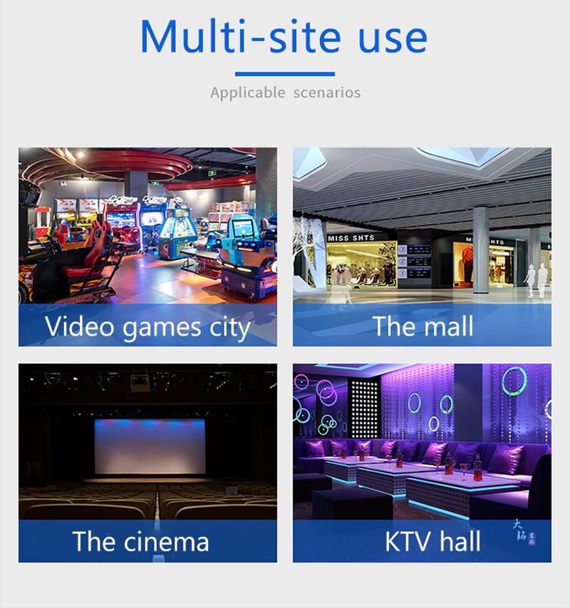 Real Time Interactive 4 Seats Platform Reality Virtual Cinema Entertainment Equipment