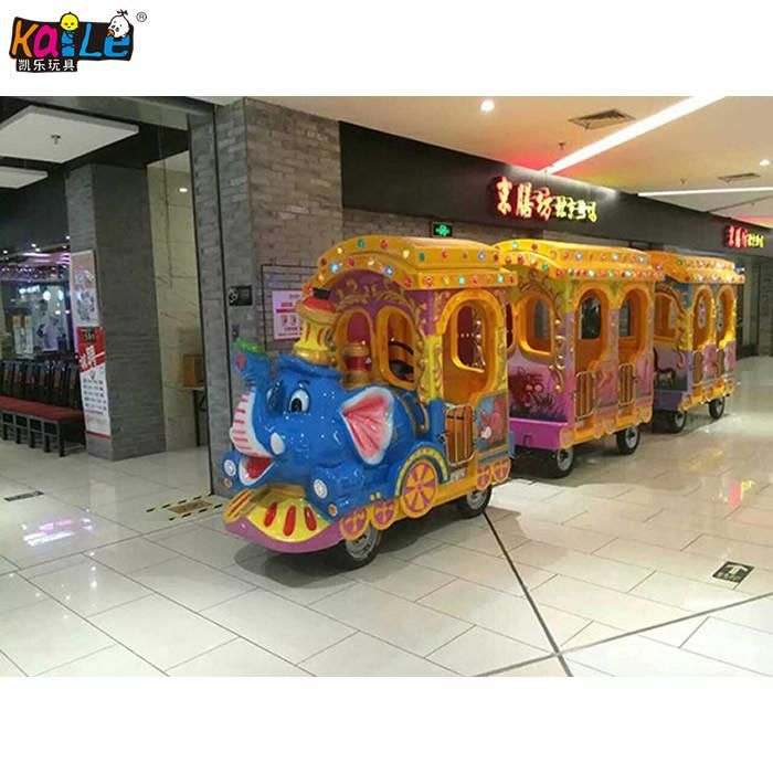 Amusement Shopping Mall Kids Electric Ride Indoor Outdoor Tourist Trackless Train