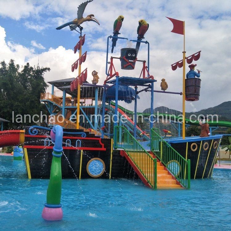 Fiberglass Pirate Ship for Aqua Water Park
