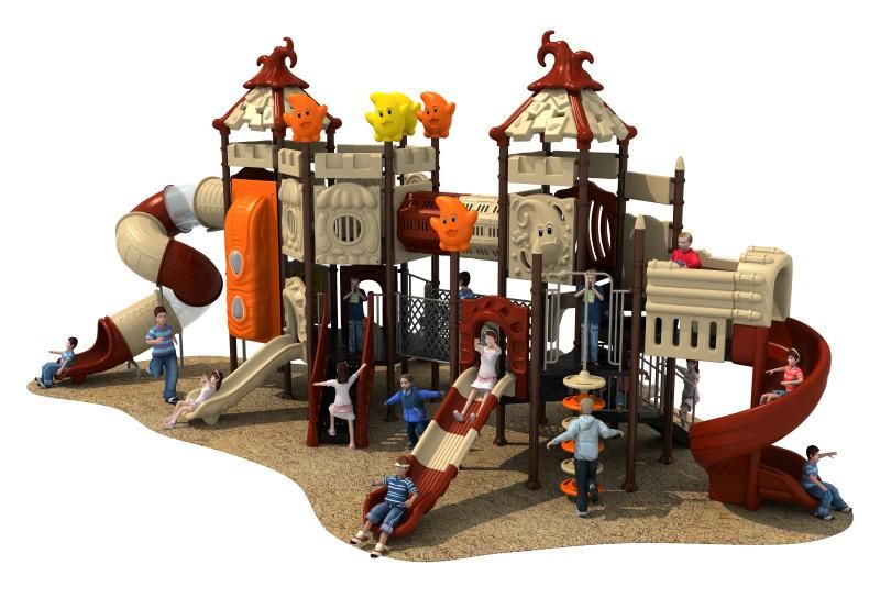 Top Quality Plastic Outdoor Playground Equipment with Slide for Sale Equipment Inflatable Giant Slide Robot Style OEM/ODM Available