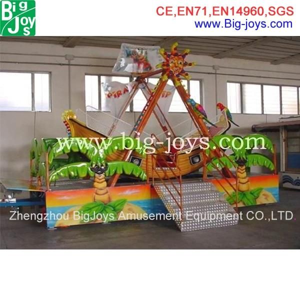 3 Seats Mini Carousel, Children Rotary Rides for Children Park
