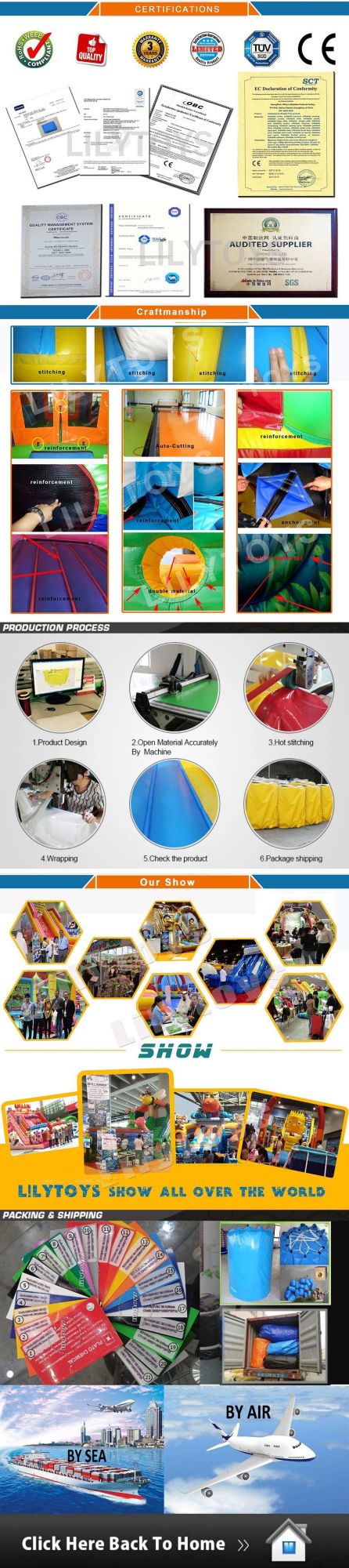 Amusement Park Equipment Inflatable Dry Slide for Kids with Air Blower