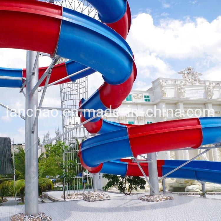 Popular Fiberglass Water Slide Open Gyration Slide for Water Park