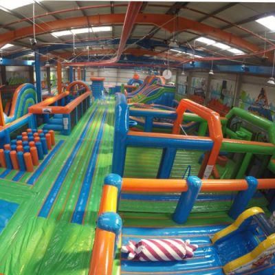 Indoor Amusement Trampoline Park Equipment Bungee Run Playground Climbing Wall