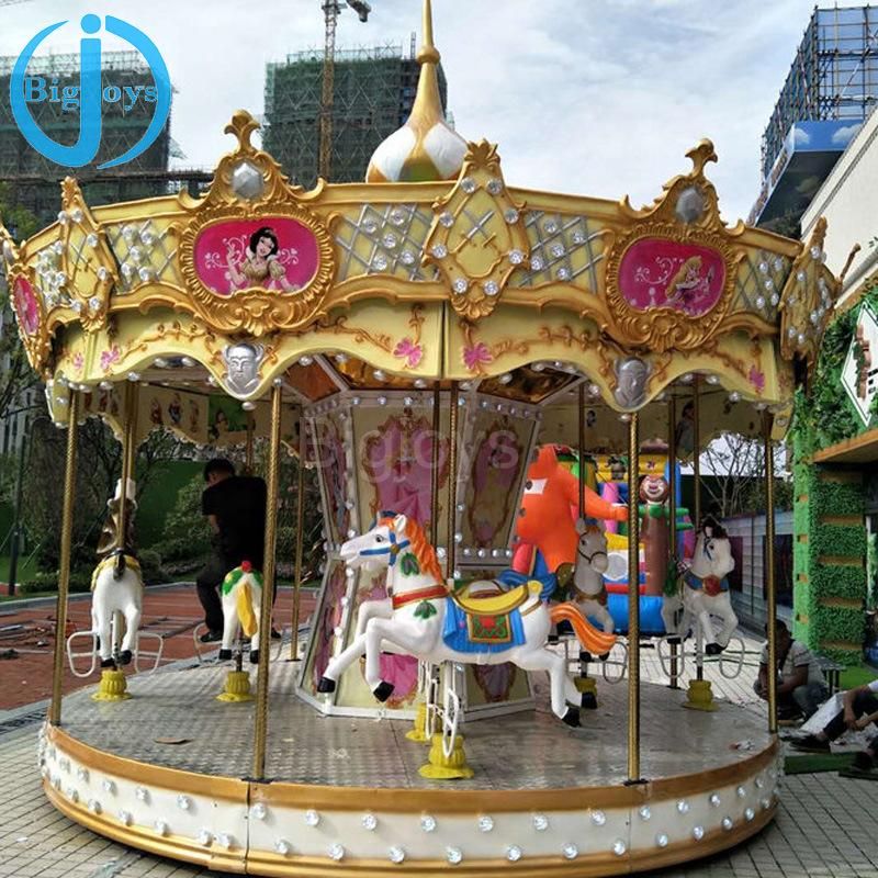 Newest Type Carousel Horse Rides Park Amusement 24 Seats