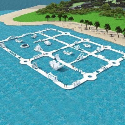 70X50m Aqua Park Equipment Water Amusement Park Inflatable Water Park for Sale